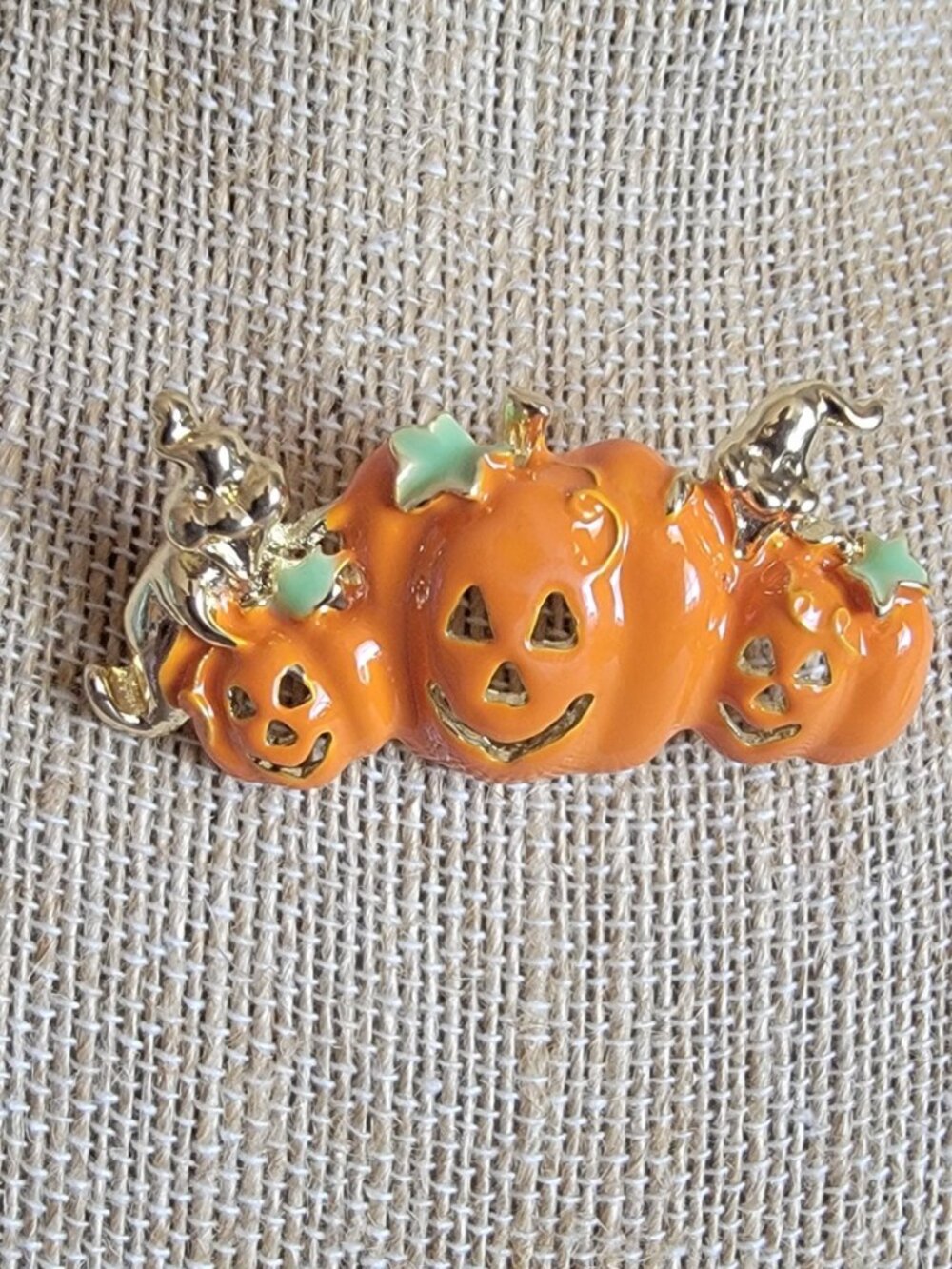 Triple Jack O Lantern Broock